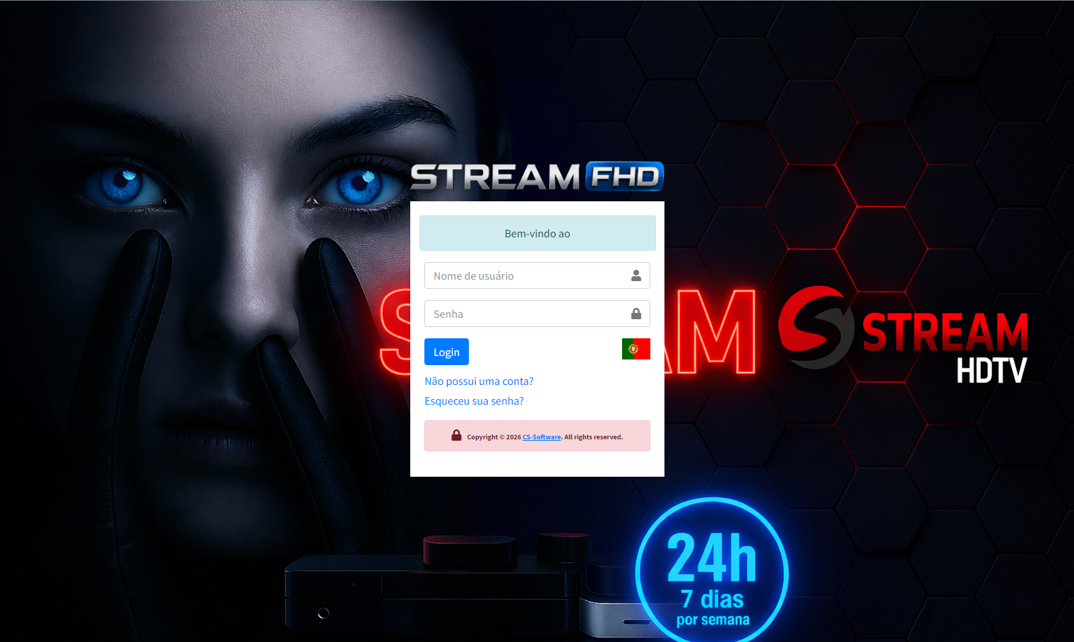 Imagem do login — Painel Revenda OSCAM